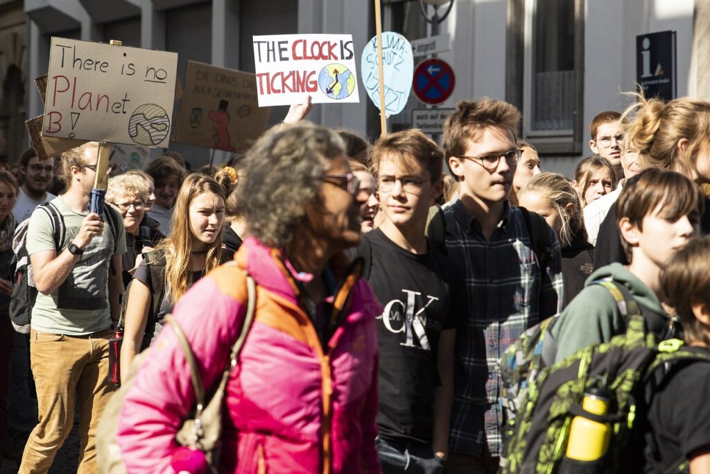 climate strike, protest, demonstration